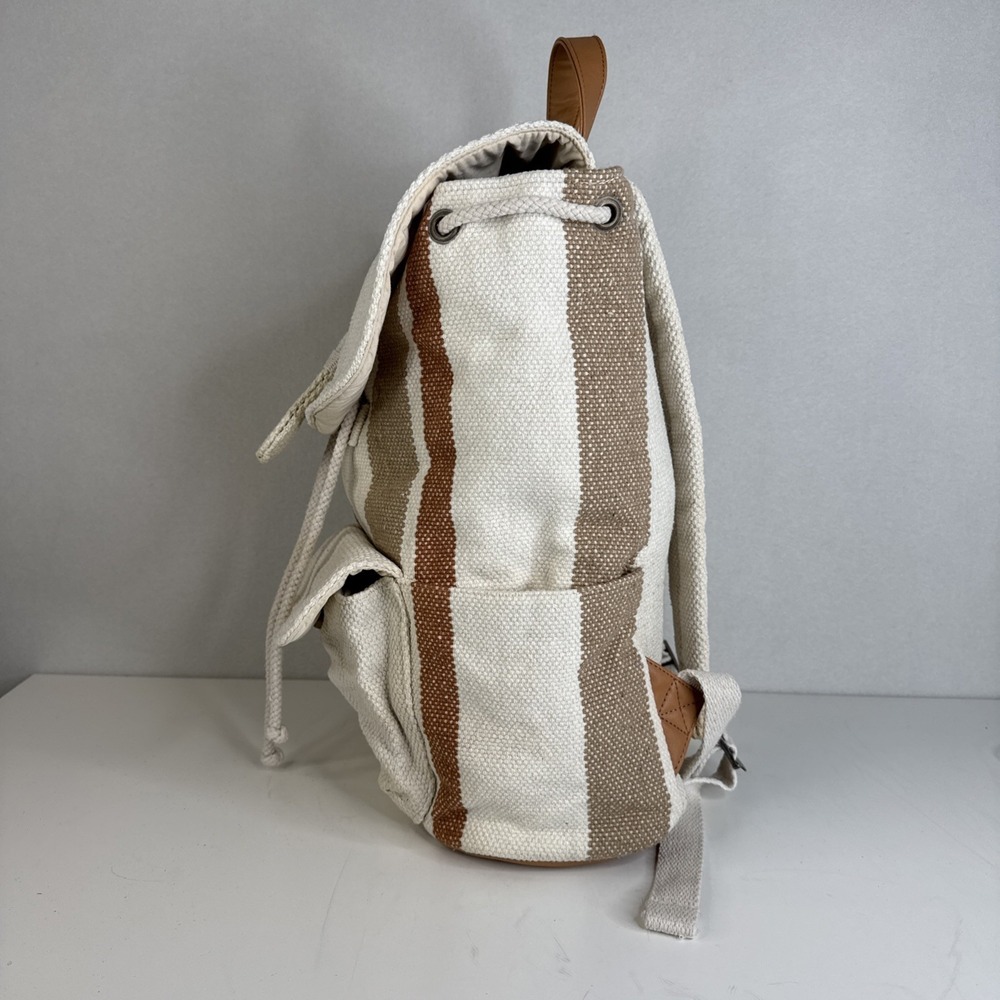 Universal Thread Earth Tone Canvas Backpack Casua… - image 4